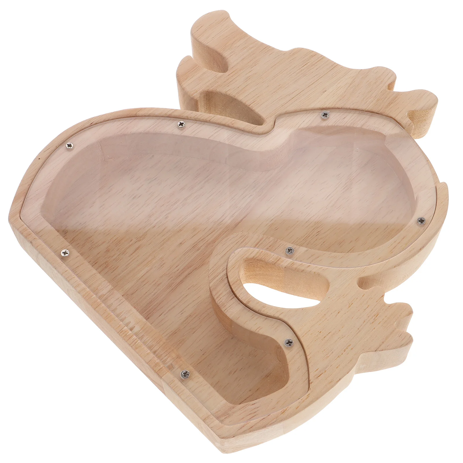 Houten houten dieren spaarpot Duidelijke spaarpot Kindermuntbank Jongens Meisjes Cadeau Houten spaarpotten voor kinderen Familie Houten gereedschap