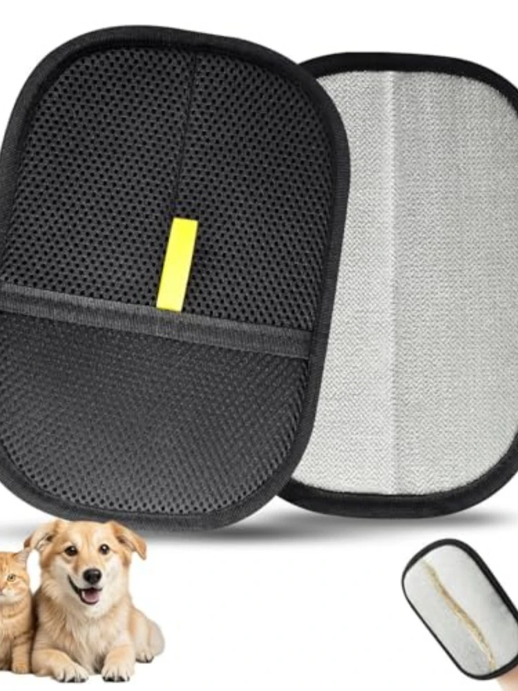 Brosse d'épilation pour animaux de compagnie, gants d'épilation pour chaton, brosse de démêlage, gant pour chien et chat, nettoyage des poils en fourrure Double face pour tapis