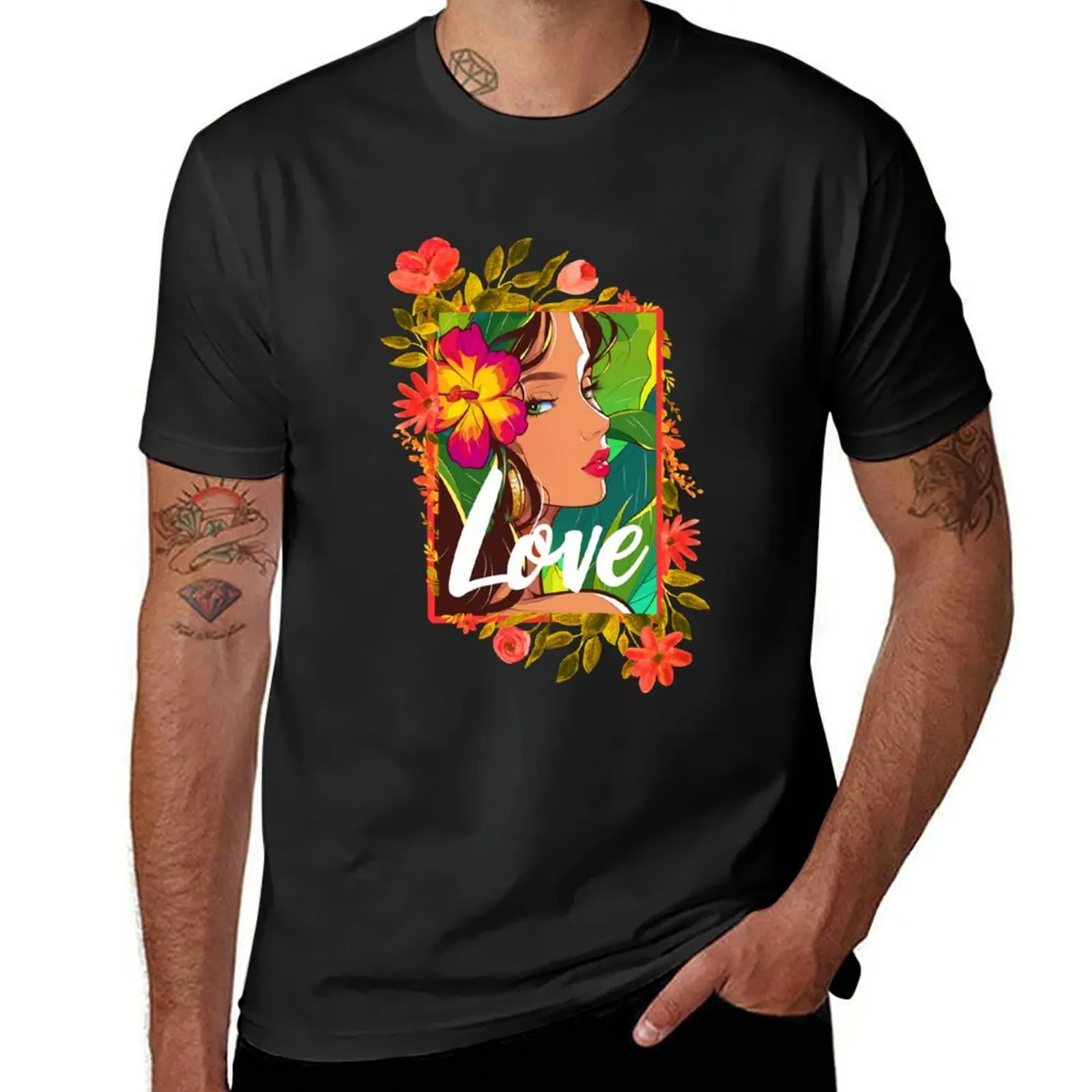 

Love is coming T-Shirt quick drying Blouse Men's clothing