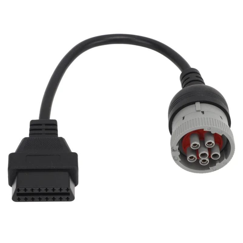 

6Pin To 16PIN OBD1 To OBD2 Diagnostic Cable Diagnostic Scanner Converter For J1708 Heavy Duty Truck