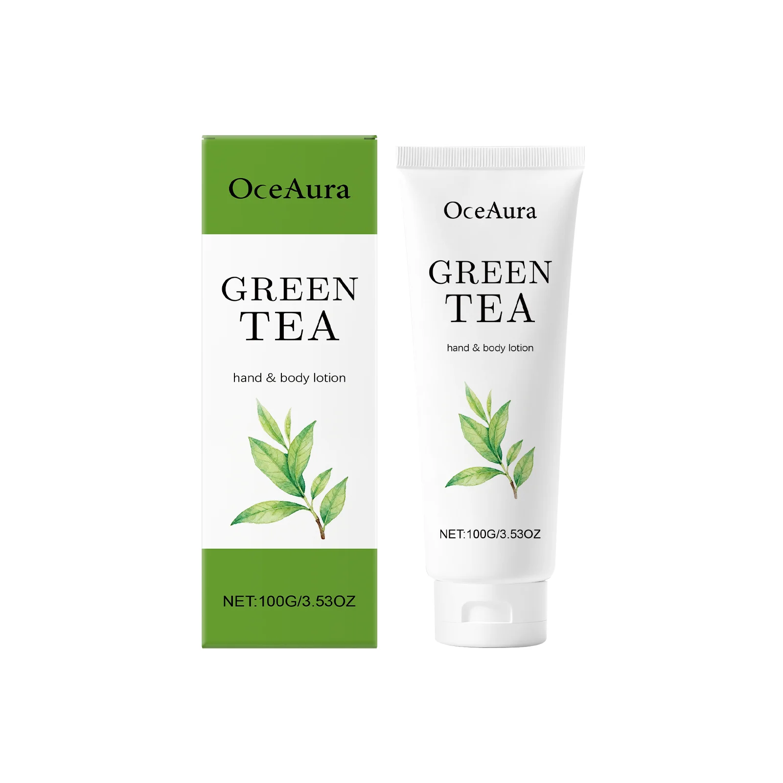 الشاي الأخضر غسول اليد والجسم ترطيب مرونة البشرة تعزيز السلس غير دهني حمض الهيالورونيك نيكوتيناميد الأفوكادو كريم #2