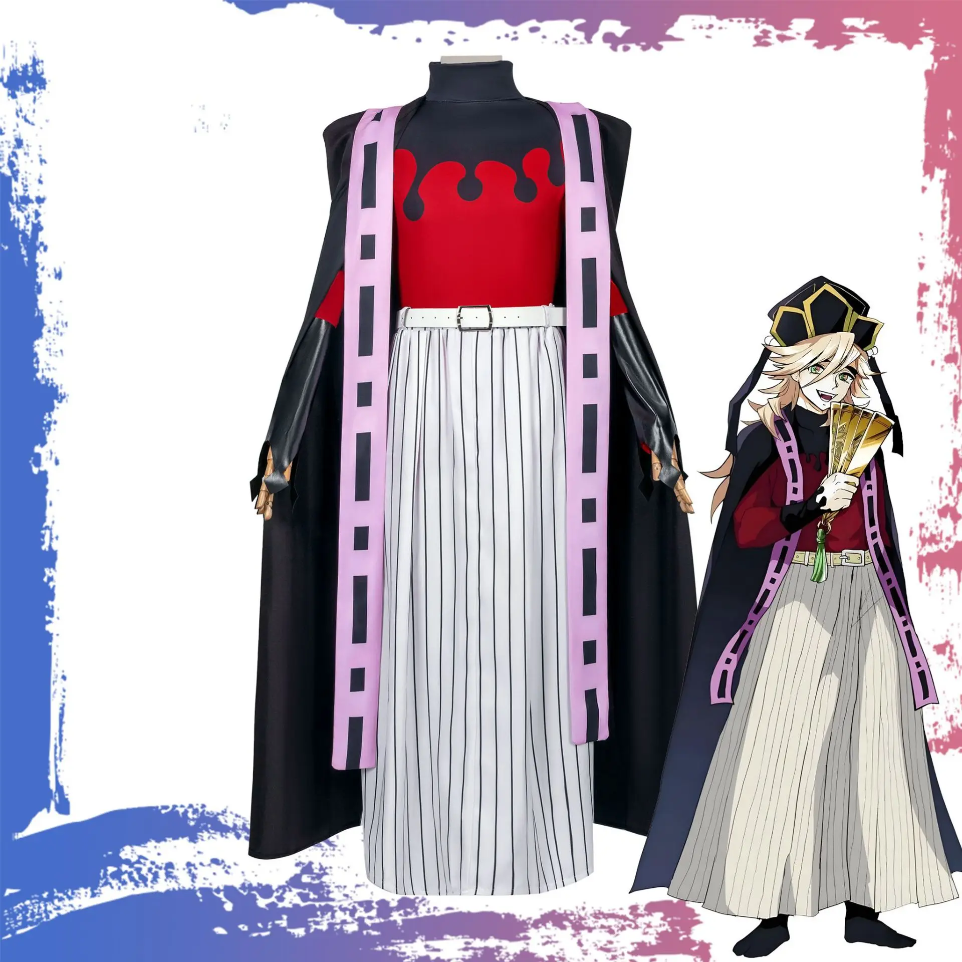 

Upper Rank Two Douma Cosplay Costume Anime Character Halloween Masquerade Performance Clothing for Adults