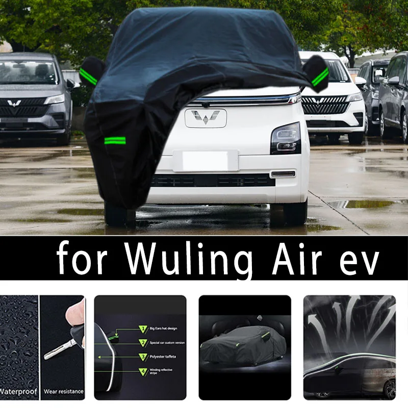 For Wuling Air ev Outdoor Protection Full Car Covers Snow Cover Sunshade Waterproof Dustproof Exterior Car accessories