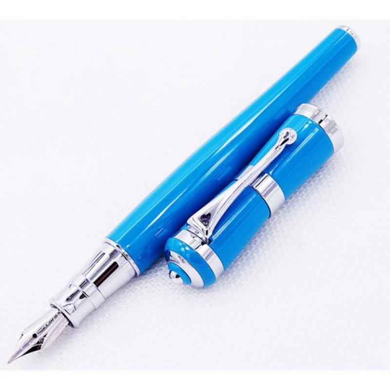 

A+ Fuliwen Fountain Pen Fashion Style Fine Nib Writing Office School Pen, Lake Blue