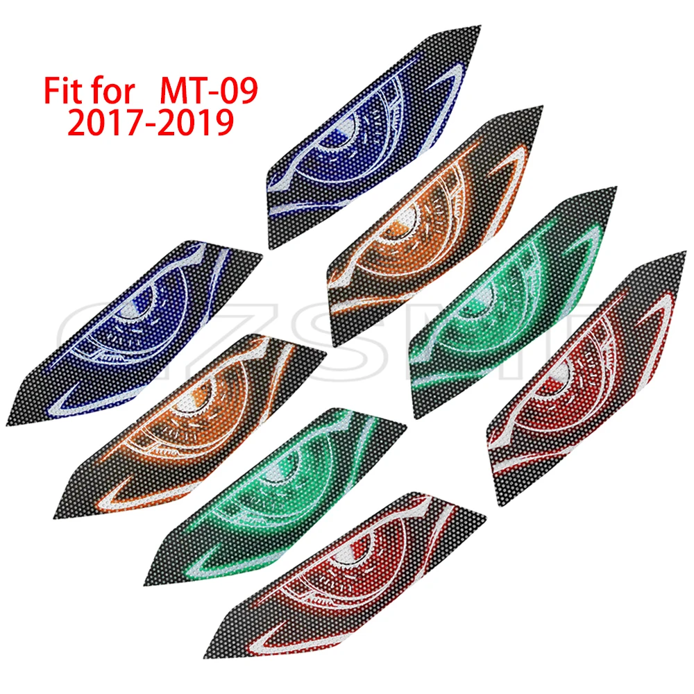 Fit for YAMAHA MT09 MT-09 2017- 2019 2018 17 18 19 Motorcycle Headlight Protector Decal Sticker Head Light Decoration Decal