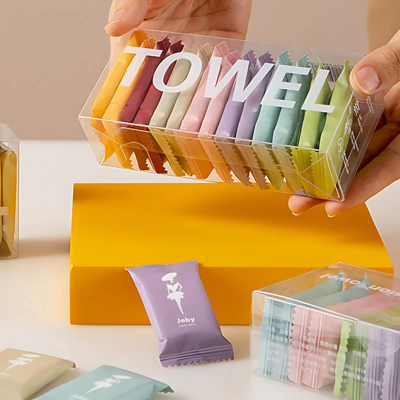 일회용 얼굴 수건 – 면 100%, 휴대용 개별 팩, 여행용 소프트 업그레이드