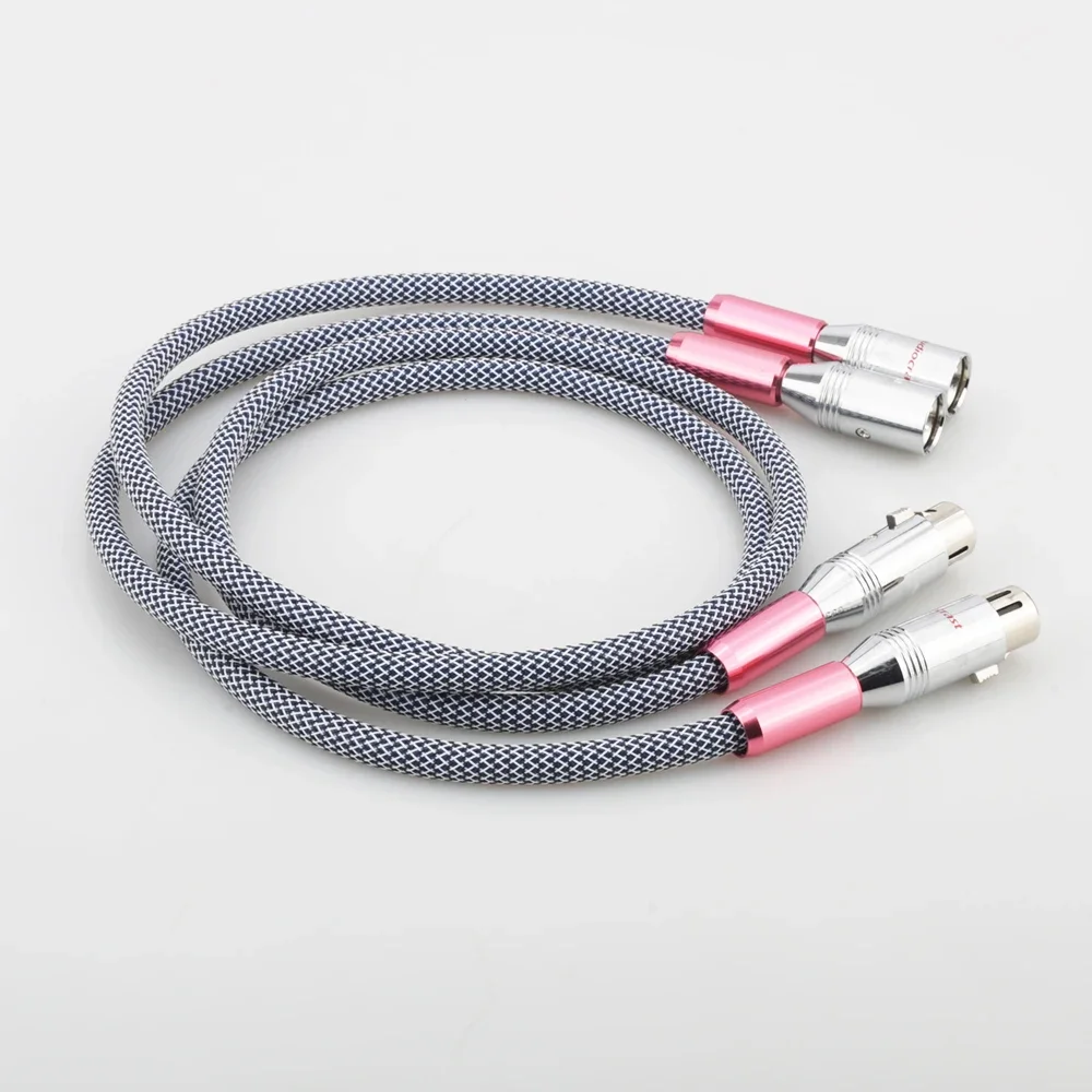 Audiocrast XLR Аудио посеребренный аудиокабель Hi-Fi XLR Аудио-видео кабель 1M xlr