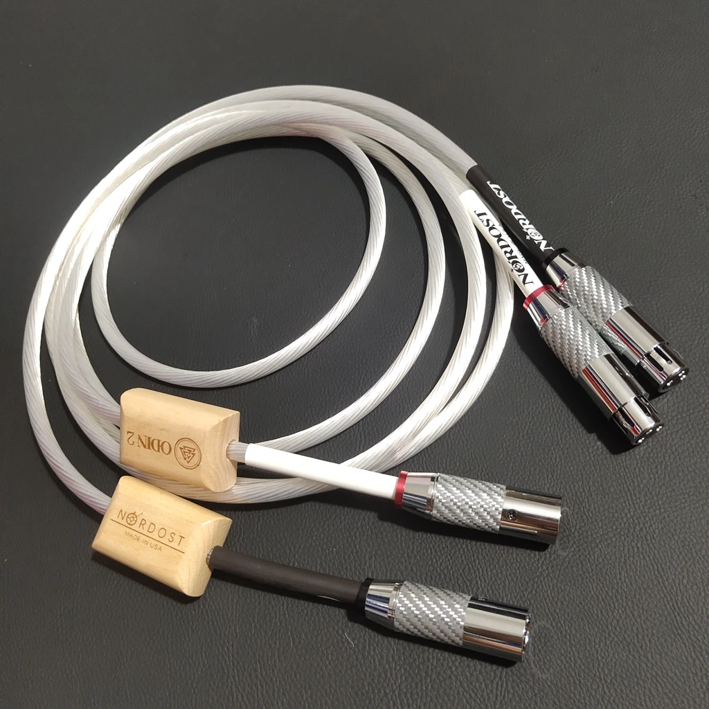 

Nordost Odin 2 Hifi balance Cable 7N OCC Silver-Plated Audio line With Top Grade Carbon Fiber XLR Plug CD amplifier wire