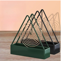 1Pc 12x4x15cm Triangle Iron Mosquito Coil Tray Outdoor Camping Tool Portable Hanging Mosquito Coil Holder Creative Home Supplies