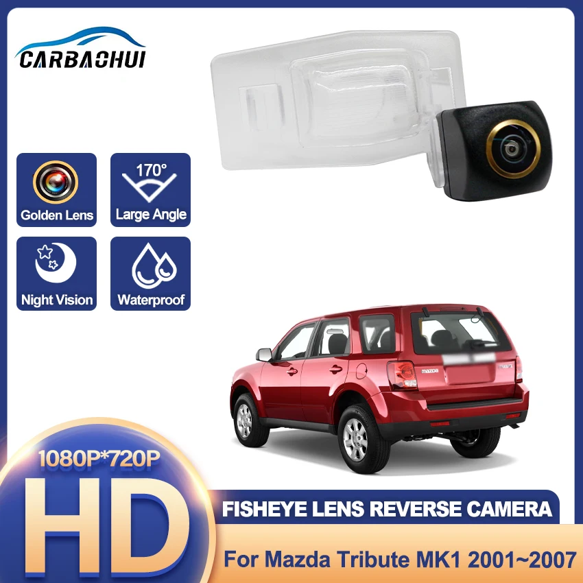 

Камера заднего вида для Mazda Tribute MK1 2001 ~ 2007 CCD камера ночного видения обратная резервная камера номерного знака камера Золотой объектив «рыбий глаз»