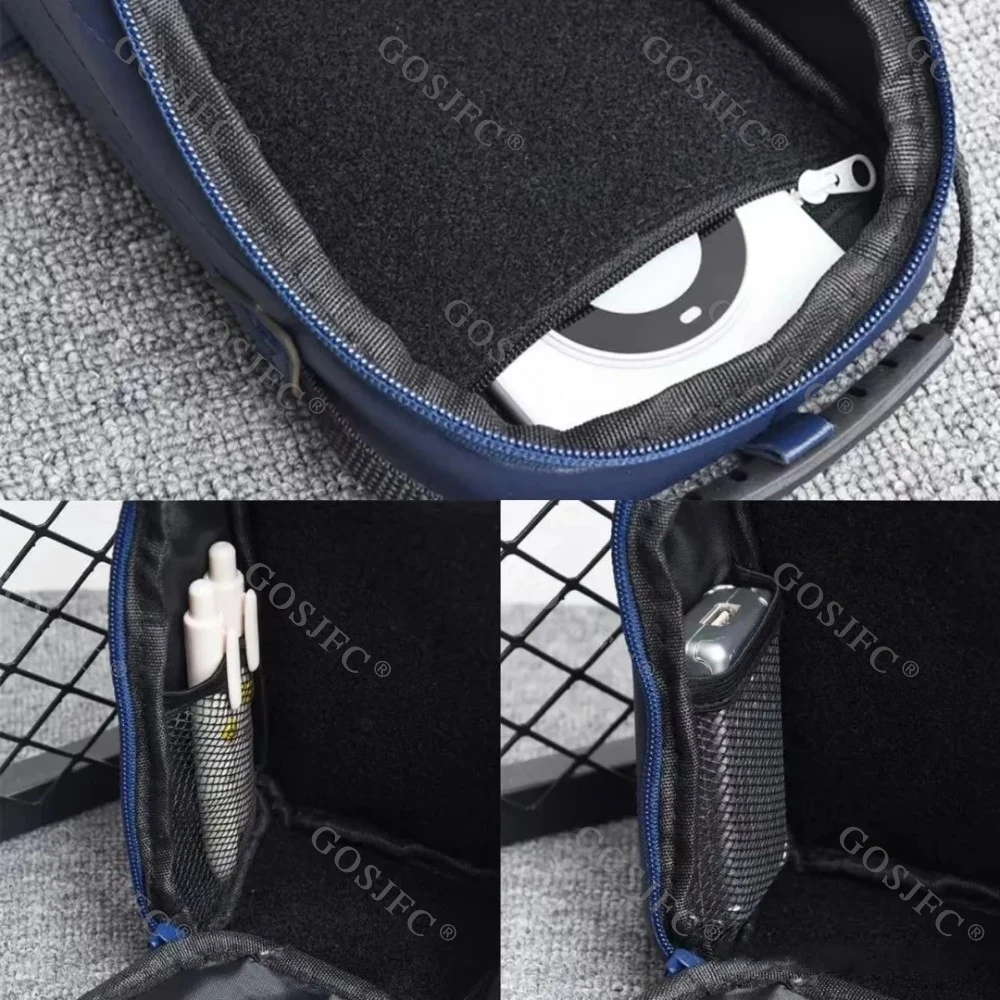 HaveFun EDC bolsa de almacenamiento bolso cruzado de cuero PU juguetes EDC almacenamiento de partición Fidget Spinner Fidget juguetes para adultos