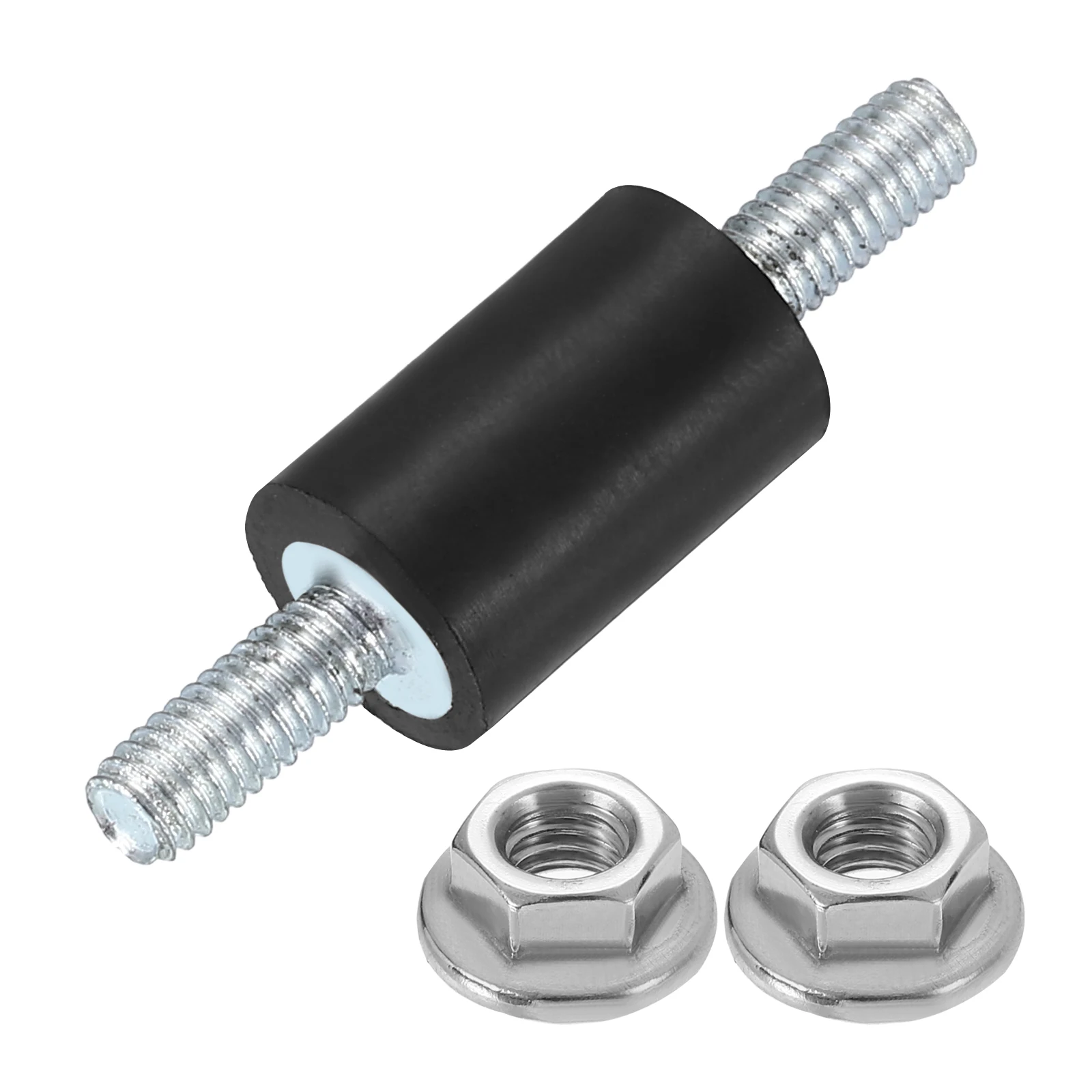 1Set M4 M5 M6 M8 M10 Rubber Mounts Cylindrical Anti Vibration Isolator Studs Shock Absorber Double Studs with Nuts for Generator