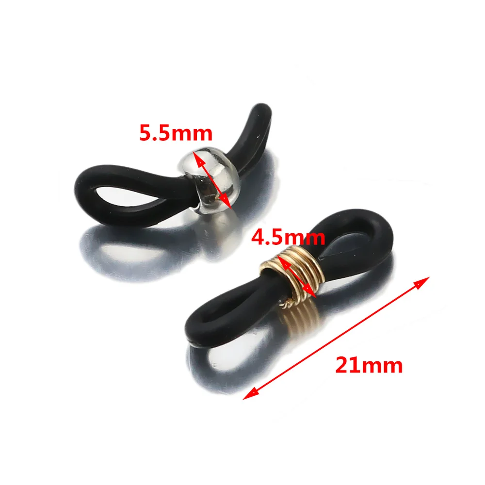 20pcs Adjustable Spring Rubber Ends for Eyeglass Chains