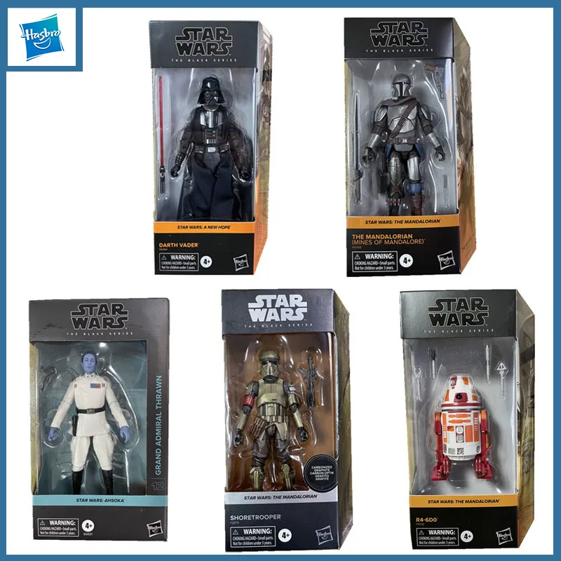 

In Stock Hasbro Original Star Wars Darth Vader The Mandalorian Thrawn 6 Inches Figure Movable Model Children's Holiday Gift
