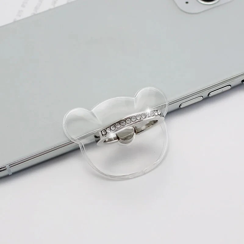 Universal Transparent Finger Ring Handy Smartphone Ständer Halter Für iPhone 12 Xiaomi Samsung Smart Telefon Auto Halterung Ständer – Detail 6