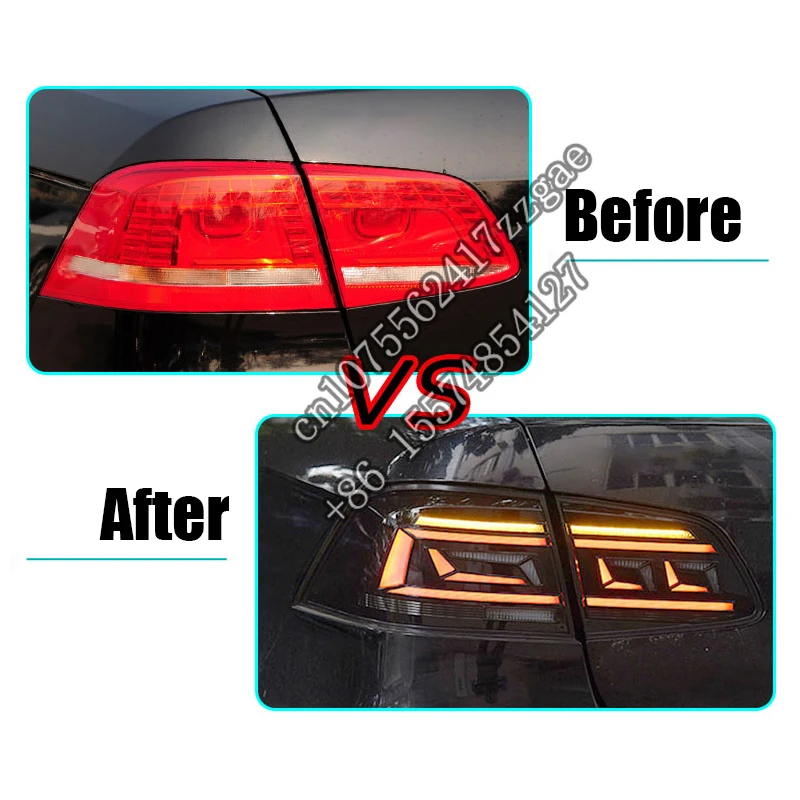 Upgrade car light LED taillight taillamp For VW  Passat B7 2011-2016 tail light tail lamp plug and play assembly