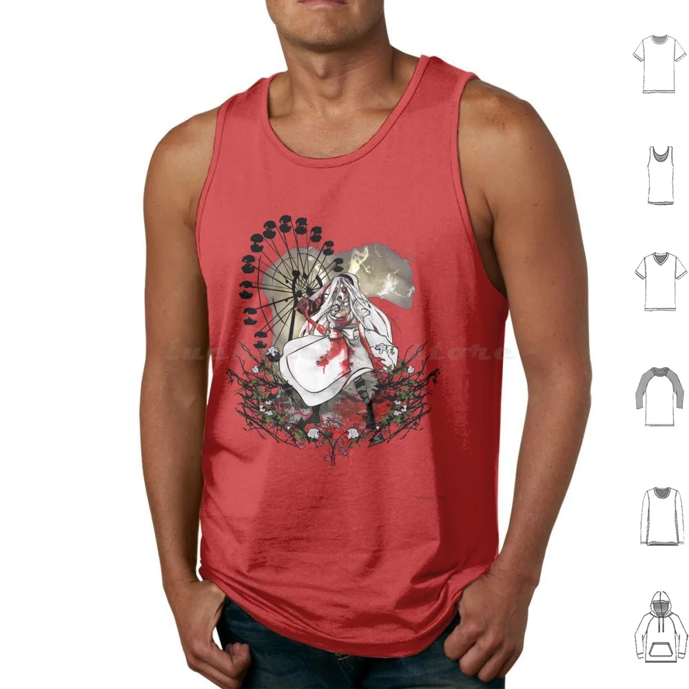 Hysteria In Rust Tank Tops Vest Sleeveless Mad Alice Madness Returns Prypiet Pripiet Pripyat Ferris Wheel Carneval Rust