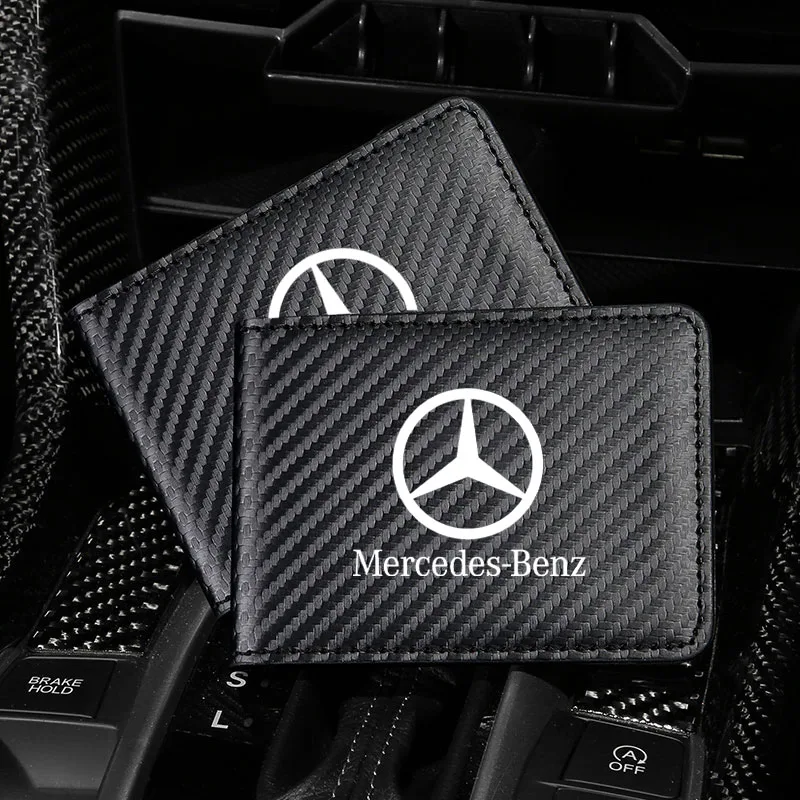 Car Wallet Card Holder Driver License Cover Driver License Bag For Mercedes Benz S320 W164 W203 W204 W168 A200 Car Accessories view 4