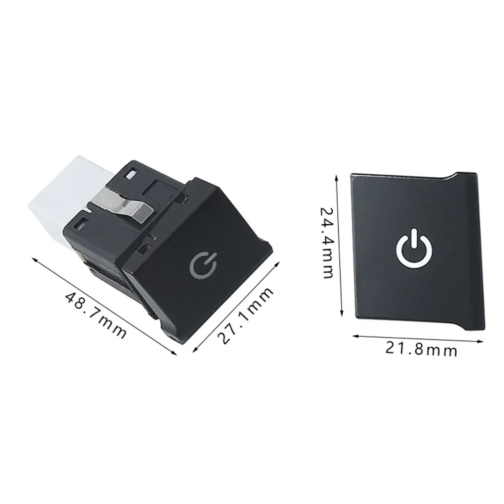 سيارة DRL وقوف السيارات الرادار الاستشعار LED السلطة على قبالة عجلة القيادة التدفئة مروحة التبديل زر لشركة فولكس فاجن باسات B7 2011-2015 اكسسوارات