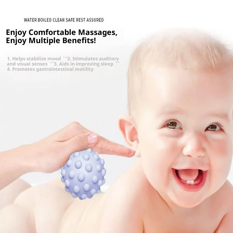 Juego de múltiples bolas texturizadas para desarrollar sentidos táctiles de bebé, juguete de pelota de mano táctil para bebé, pelota de entrenamiento para niños, bolas suaves de masaje