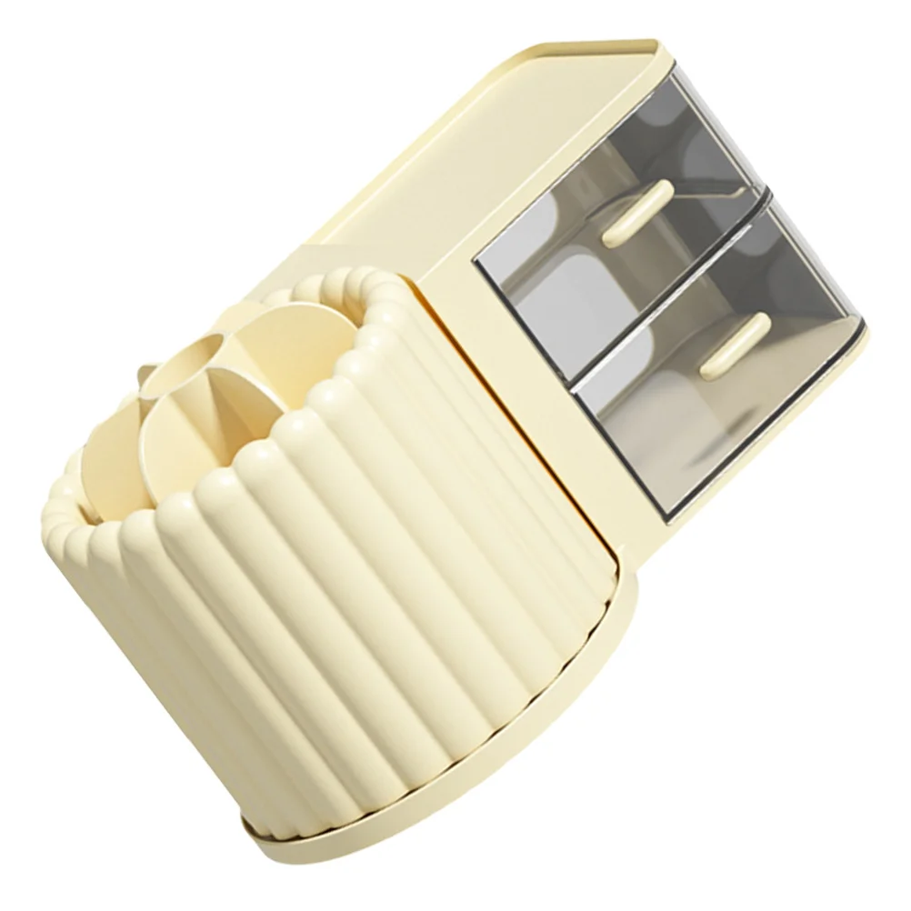 

Rotating Brush Holder Household Brush Organizer Rotatable Multi-Function Pen Pencil Holder Desk Storage Drawer