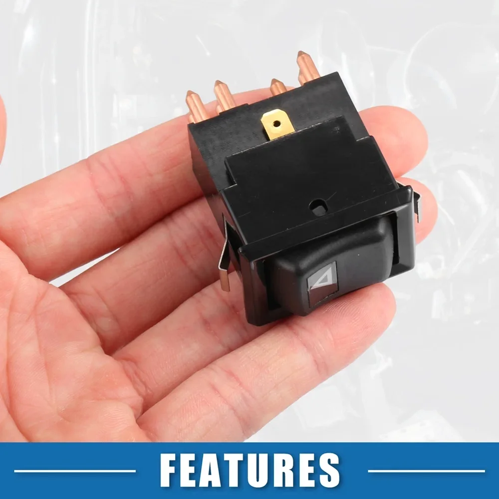 

7 Pin Car Hazard Warning Light Lamp Switch #YUF101490 For Land Rover Defender 90 110 130 1990-2001 All Models Emergency Signal