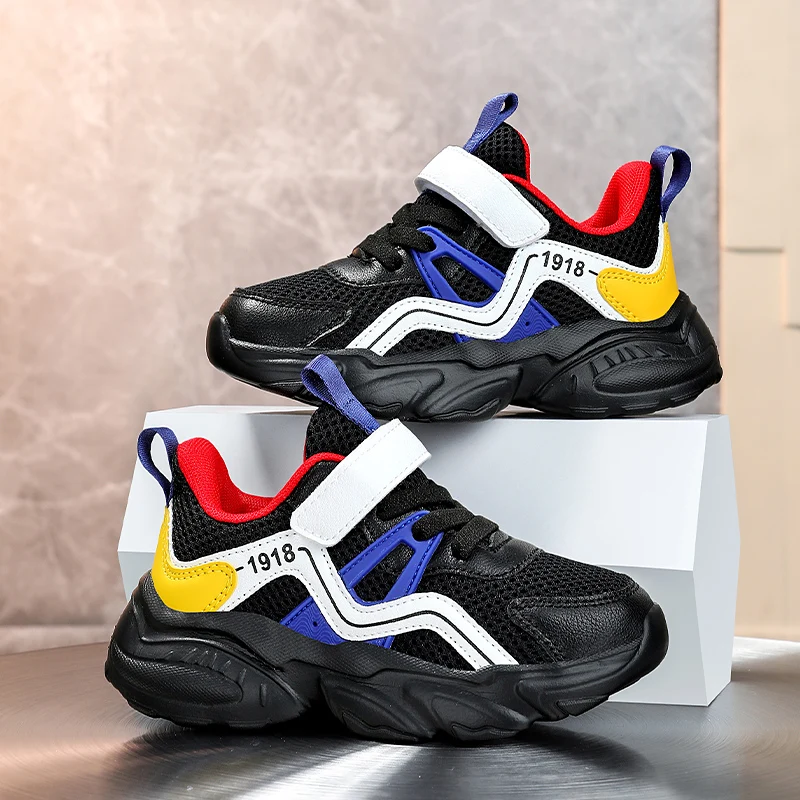 

Kids Causal Shoes Fashion Mesh Soft Outdoor Running Basketball Childrens Boy Sneakers Non-slip Boys Sport Shoe Size 28-39