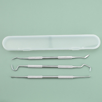 Dentist Clean Tools Dental Mirror Double Probe /sickle /hoe Tooth Cleaner Stainless Steel Dental Tool Products Oral Care Kit
