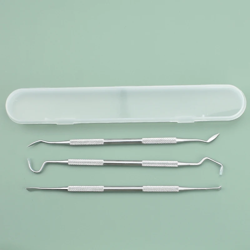 Dentysta czyste narzędzia lustro dentystyczne podwójna sonda/siekierka/motyka środek do czyszczenia zębów produkty do narzędzi dentystycznych ze stali nierdzewnej zestaw do pielęgnacji jamy ustnej