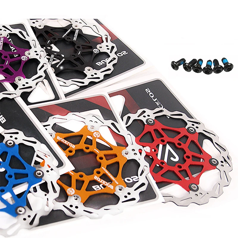 AliExpress BUCKLOS 160/180/203mm Floating Rotors MTB/Road Bike Hydraulic Disc Bike Brake Rotor 6 Bolt Cooling Bicycle Disk Rotor Adapter