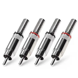 5/20/100PCS RCA Plug Socket Connector for Coaxial Cable Soldering Jack Connector Speaker Audio Plugs