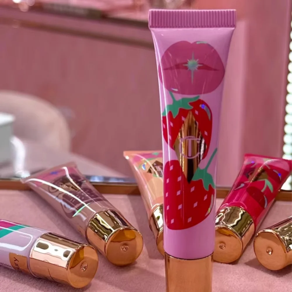Charlotte Tilbury Lip Gloss Lip Balm Jelly Series Fruit Flavored Lipstick Candy Fig Cherry Glaze Pure Peach Lip Cosmetics Makeup - view 4