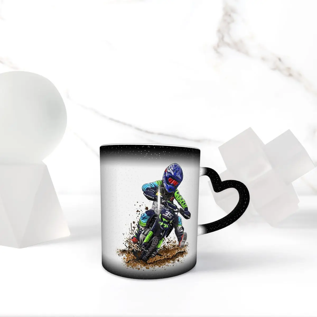 Motocross Dirt Bike Studios MX Rider 35 Mug Funny Ceramic Coffee Cups Tea Mugs Milk Cup Drinkware Gift for Woman Man