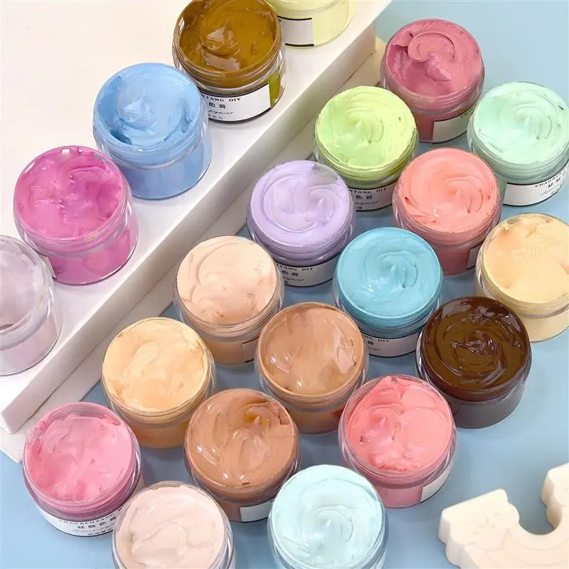 30g Liquid Silicone Color Paste Oily Cream Color Paste Macaron Pigment DIY Pinch Glue AB Silicone Coloring Silicone Mold Pigment