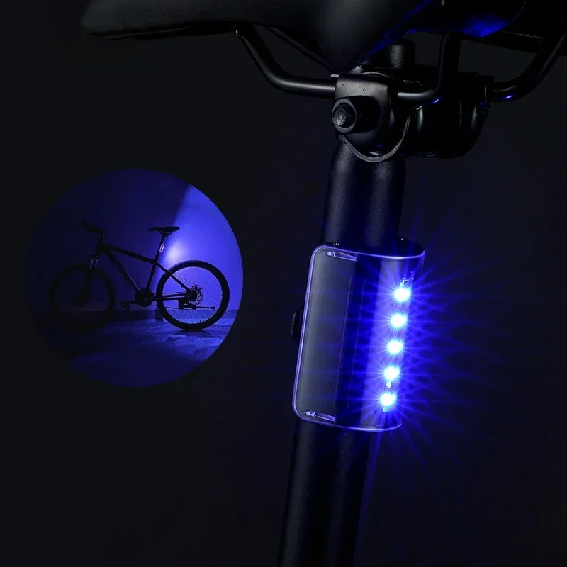 Bicycle Tail Light USB Charging Intelligent Mountain Road Bike Automatic Induction Start and Stop Touch Control Warning Light