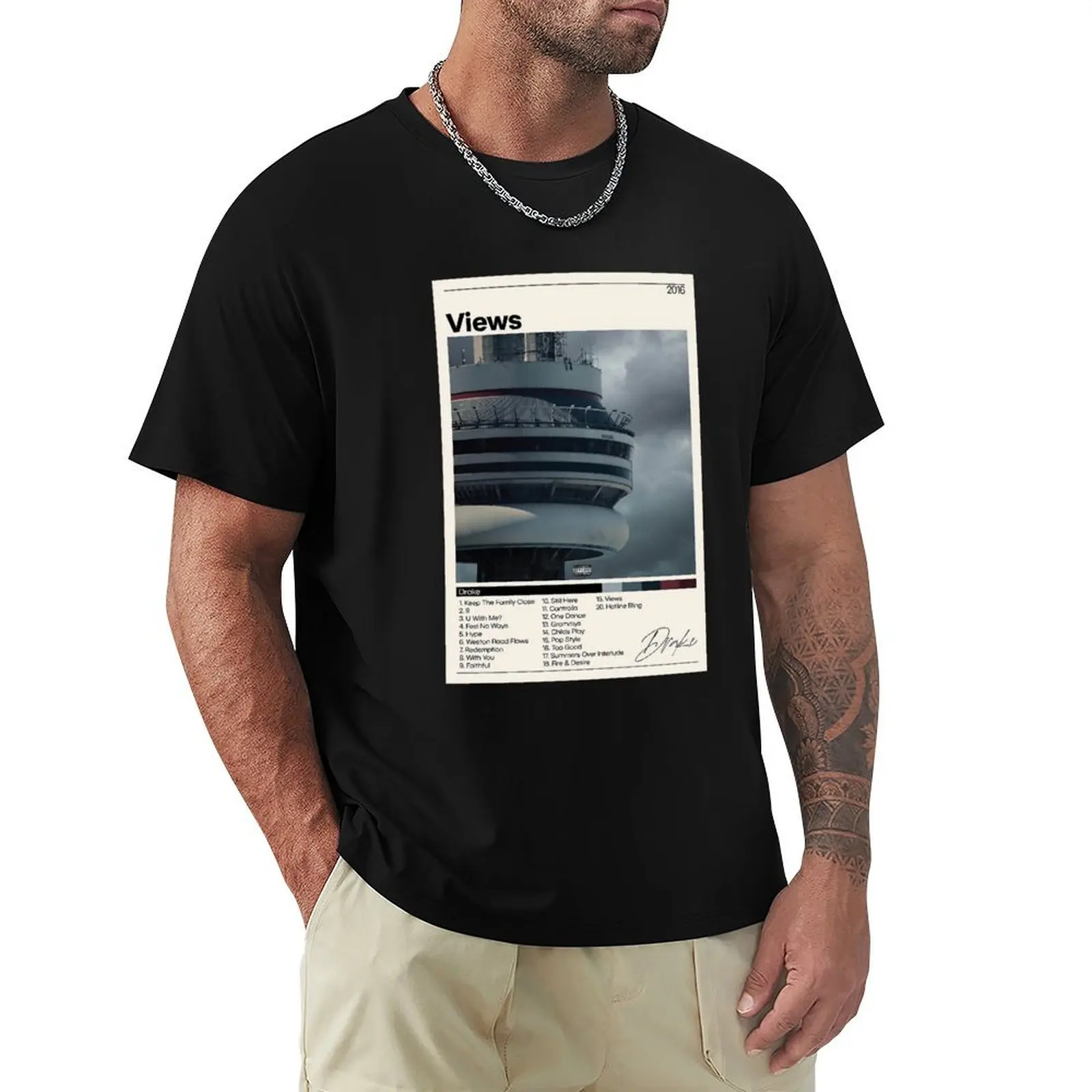 

Drake - Views T-Shirt basketball graphic tees tops T-shirt men