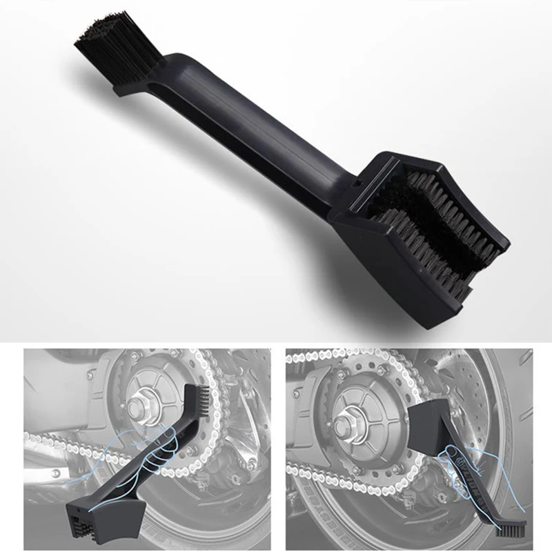 Universal Gear Chain Cleaner Brush Motorcycle Bicycle Care Tire Cleaning Tool Chain Maintenance Cleaner Dirt Brush Car Accessory