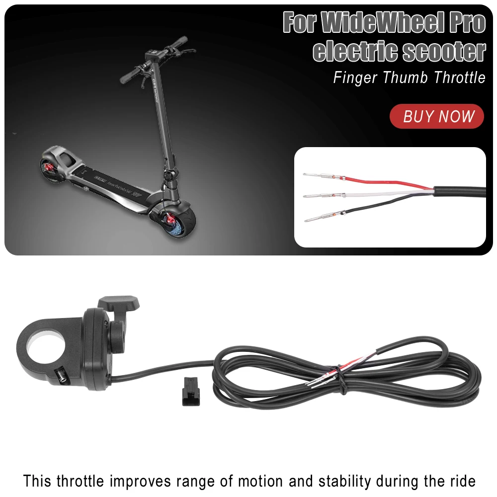 Electric Scooter Thumb Throttle Universal Waterproof Thumb Accelerator for WideWheel Pro E- Scooter Modification Accessories