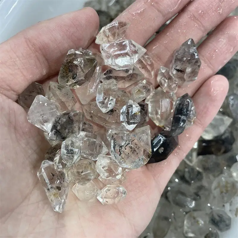 

100g Herkimer Diamond Natural Clear Crystal Quartz Cluster Point Columnar Wand Specimen Processing Reiki Mineral Rough Stone