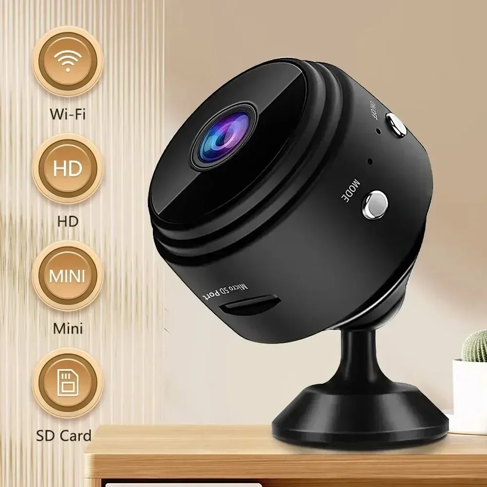 A9 Mini Câmera De Vigilância Sem Fio, Proteção De Segurança, Monitor De Monitoramento Remoto, Filmadoras, WiFi, 2MP, Smart Home