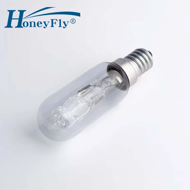 HoneyFly Range Hood Halogen Lamp 220V T25 18/28/42W E14 Refrigerator Oil-smoke Machine Bulb Replacement for Incandescent Lamp