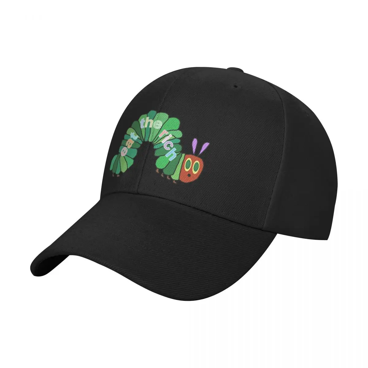 

Eat The Rich Hungry Caterpillar Classic T-Shirt Baseball Cap sun hat Designer Hat Luxury Man Hat Women Hats Men's