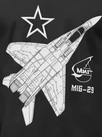 

Russian Aerospace Force MiG-29 Fulcrum Fighter T-Shirt 100% Cotton O-Neck Summer Short Sleeve Casual Mens T-shirt Size S-3XL