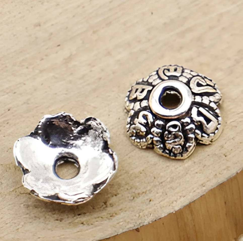 

50pcs 7*7mm Alloy matel vintage bead caps HW2527