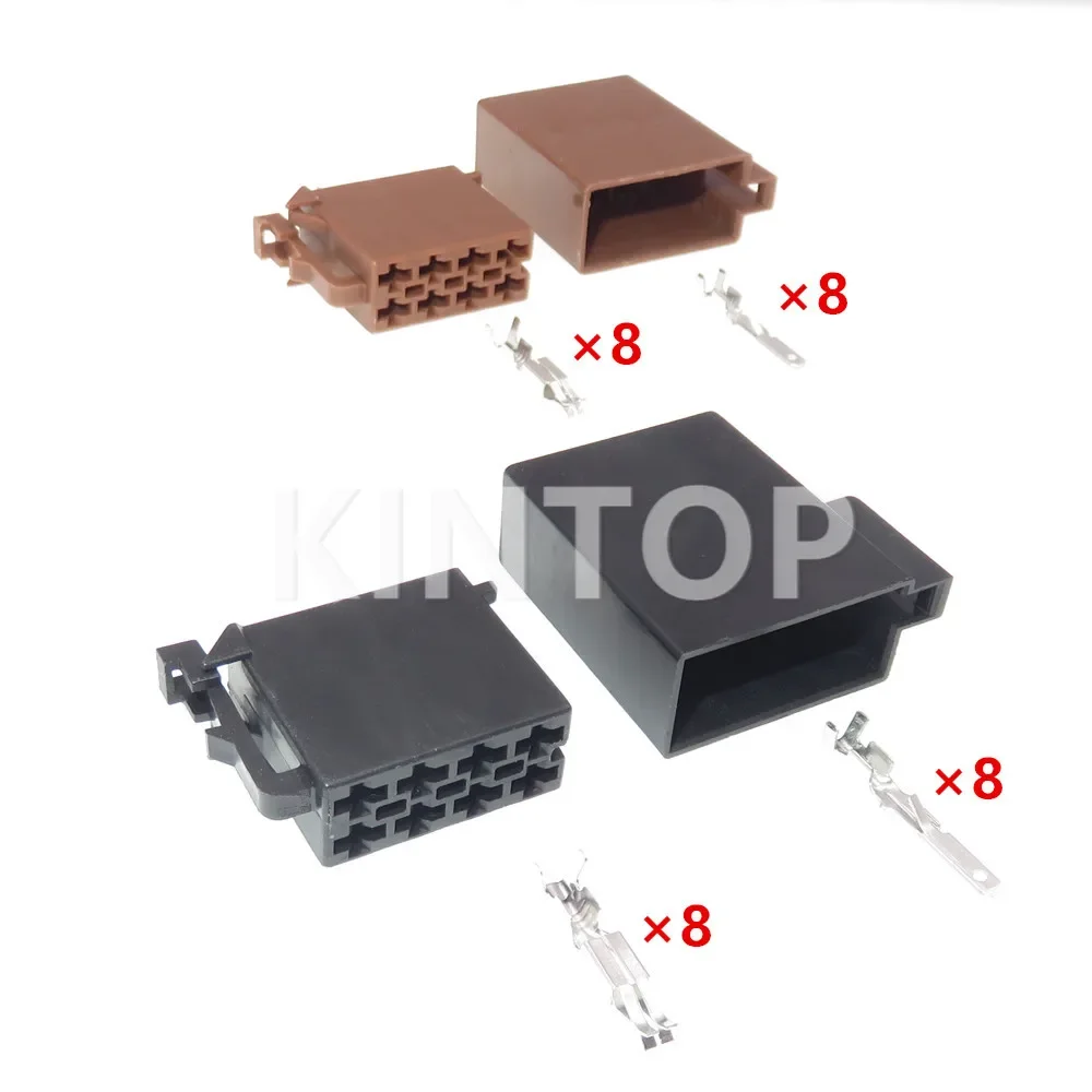 1 Set 8 Pin 963121-1 Car Unsealed Socket AC Assembly For VW 106455-1 106455-3 962189-1 962191-1 Auto Radio Horn Wiring Connector - Detail 1