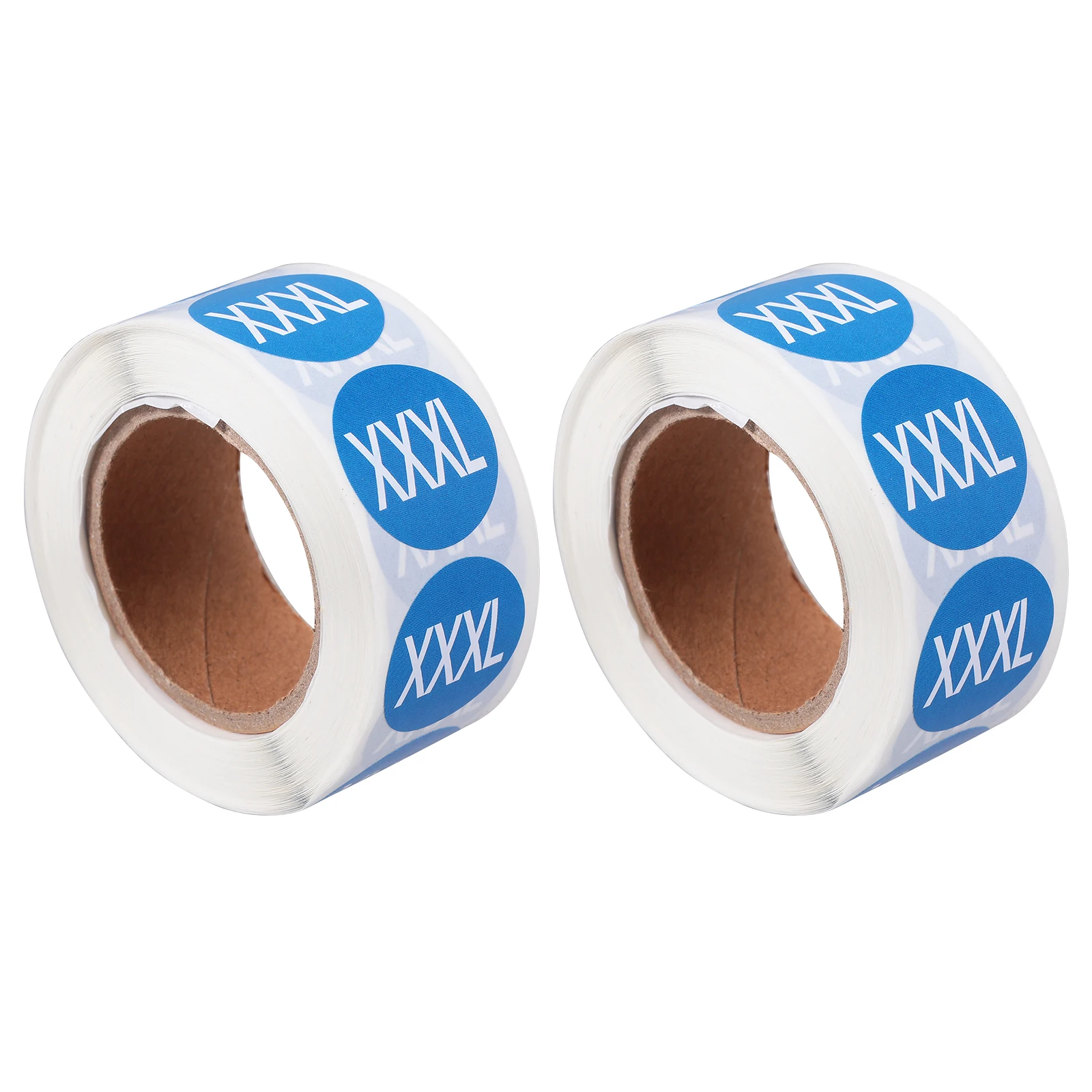 

2 Roll Round Clothing Size Label Waterproof Size Label For T-Shirts Hats Sweaters Coats Clear Clothing Stickers Easy To