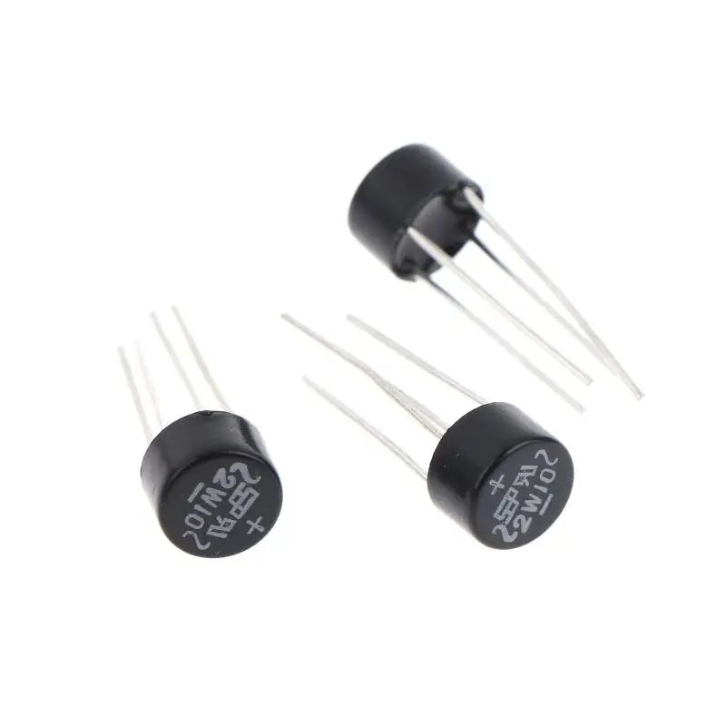 10/20/30개 신제품 2W10 2A/1000V 다이오드 브리지 정류기 원형 브리지 정류기 브리지 스택