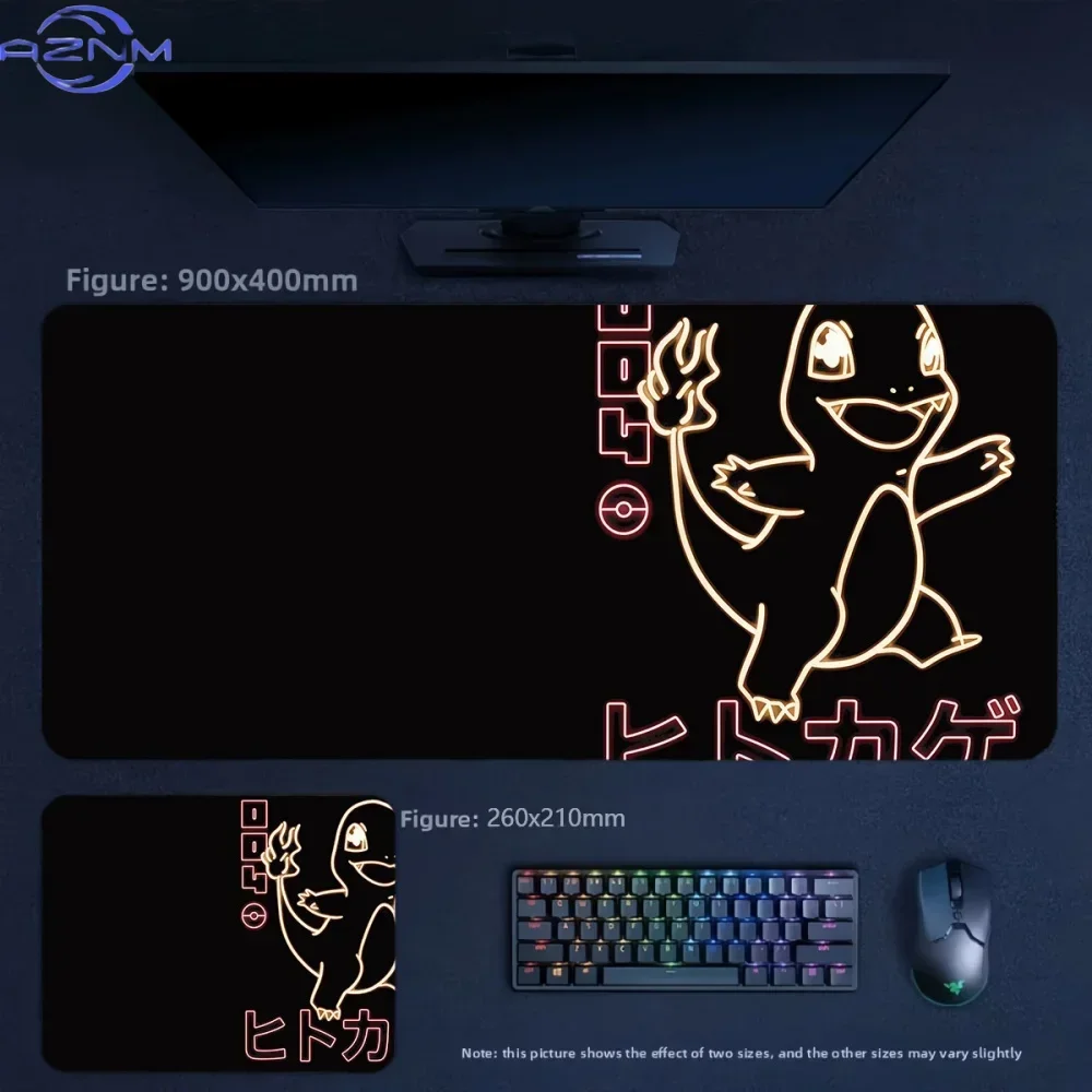 New Boys E-sports Game Anime Pokémon Non-slip and Dirt-resistant  Mouse Pad Large Size Wrist Guard Keyboard Pad Table Mat