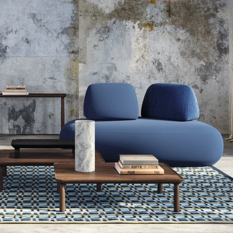 

Italian designer personalized creation villa luxury compressible fabric pure sponge sofa