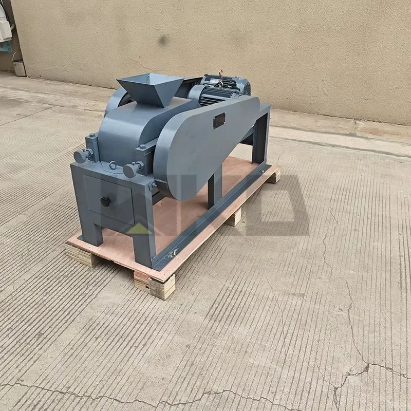 i 1200kg/h Stone Crusher Machine 200*75 200*125 Mini Lab Dual Roller Crusher Roller Mill Teeth Roller Crusher for Mineral